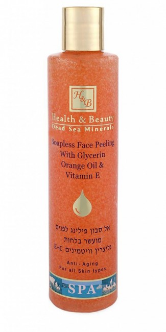 Health and Beauty Пилинг для лица не содержащий мыла с маслом апельсина и витамином Е, 250 мл Health and Beauty Пилинг для лица не содержащий мыла с маслом апельсина и витамином Е, 250 мл