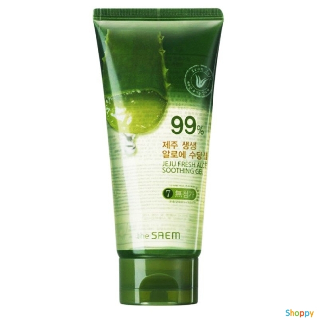 The SAEM Гель с алоэ универсальный увлажняющий Jeju Fresh Aloe Soothing Gel 99%, 250 мл