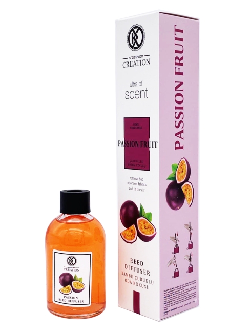 Kreasyon Аромадиффузор с палочками Маракуйя Reed Diffuser Passion Fruit, 115 мл Kreasyon Аромадиффузор с палочками Маракуйя Reed Diffuser Passion Fruit, 115 мл
