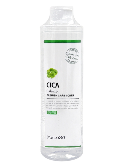 Meloso Тоник для проблемной кожи лица успокаивающий с центеллой Cica Calming Blemish Care Toner, 300 мл Meloso Тоник для проблемной кожи лица успокаивающий с центеллой Cica Calming Blemish Care Toner, 300 мл