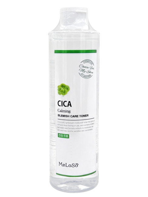 Meloso Тоник для проблемной кожи лица успокаивающий с центеллой Cica Calming Blemish Care Toner, 300 мл Meloso Тоник для проблемной кожи лица успокаивающий с центеллой Cica Calming Blemish Care Toner, 300 мл