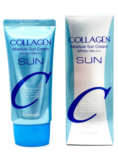 Enough Крем для лица солнцезащитный с коллагеном Collagen Moisture Sun Cream SPF50+ PA+++, 50 г