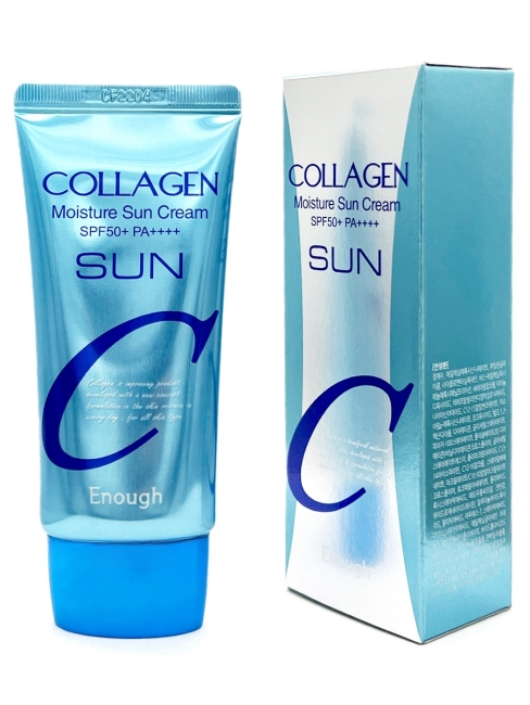 Enough Крем для лица солнцезащитный с коллагеном Collagen Moisture Sun Cream SPF50+ PA+++, 50 г