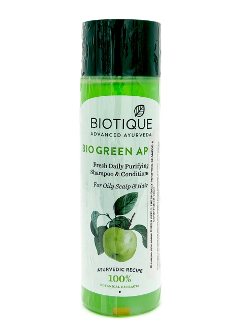 Biotique Шампунь-кондиционер Био зеленое яблоко Bio Green Apple Shampoo and Conditioner, 120 мл Biotique Шампунь-кондиционер Био зеленое яблоко Bio Green Apple Shampoo and Conditioner, 120 мл