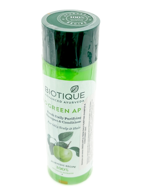 Biotique Шампунь-кондиционер Био зеленое яблоко Bio Green Apple Shampoo and Conditioner, 120 мл Biotique Шампунь-кондиционер Био зеленое яблоко Bio Green Apple Shampoo and Conditioner, 120 мл