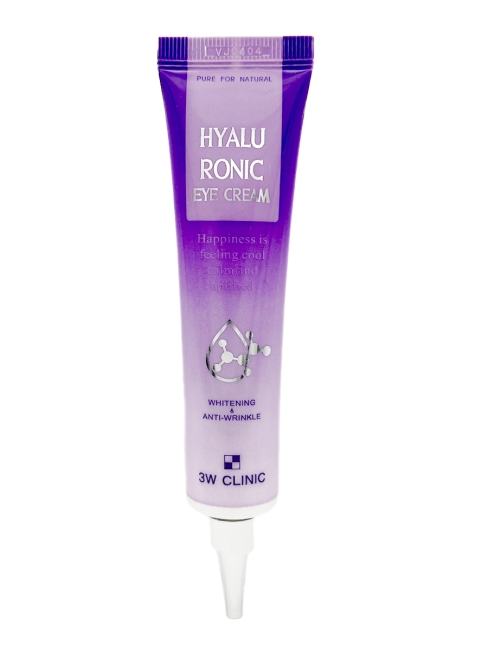 3W Clinic Крем для век осветляющий с гиалуроновой кислотой Hyaluronic Eye Cream, 40 мл