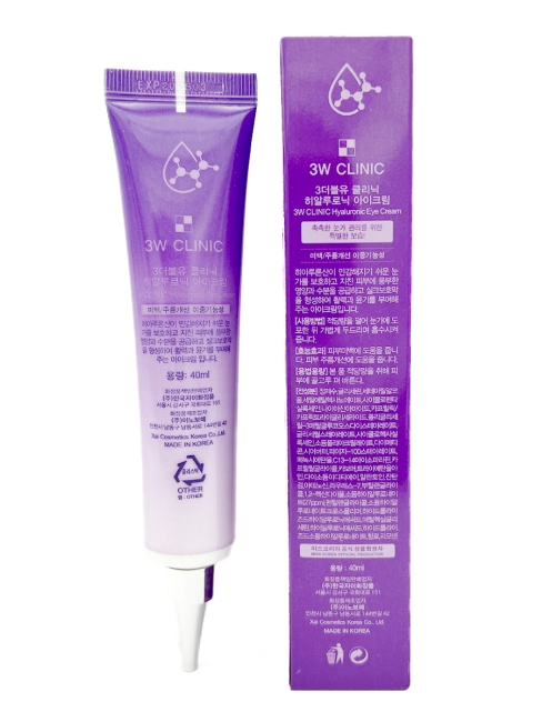 3W Clinic Крем для век осветляющий с гиалуроновой кислотой Hyaluronic Eye Cream, 40 мл