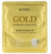 Petitfee Gold Hydrogel Mask Pack Гидрогелевая маска для лица с золотым комплексом, 32 г
