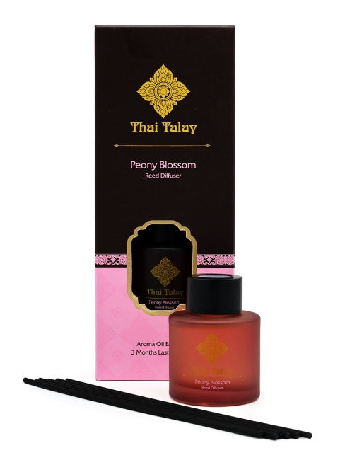 Thai Talay Аромадиффузор с палочками Цветущий пион Aroma Oil Essense Reed Diffuser Peony Blossom, 50 мл Thai Talay Аромадиффузор с палочками Цветущий пион Aroma Oil Essense Reed Diffuser Peony Blossom, 50 мл