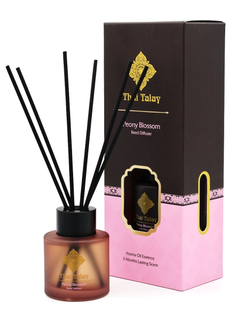 Thai Talay Аромадиффузор с палочками Цветущий пион Aroma Oil Essense Reed Diffuser Peony Blossom, 50 мл Thai Talay Аромадиффузор с палочками Цветущий пион Aroma Oil Essense Reed Diffuser Peony Blossom, 50 мл