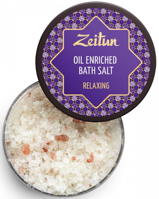 Zeitun Антистрессовая соль с маслами эвкалипта, лаванды и можжевельника, 250 мл