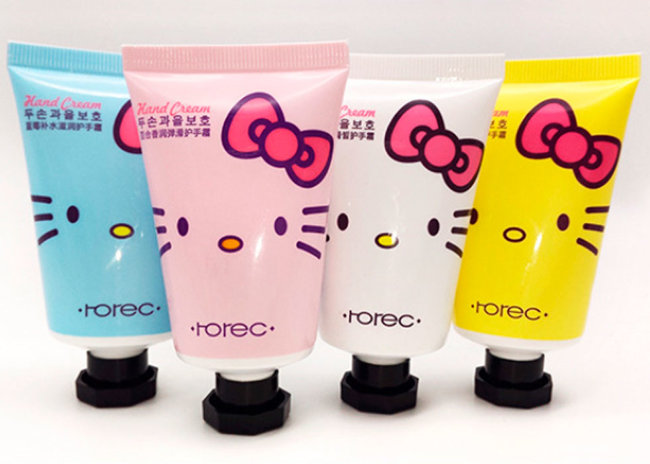 Rorec Hello Kitty Нежный крем для рук с маслом Ши и экстрактом черники, 50 г