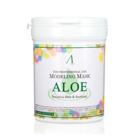 Anskin Маска альгинатная с экстрактом Алоэ Original Aloe Modeling Mask / Container, 240 г