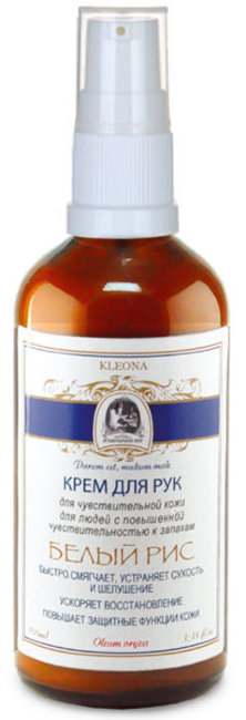 Kleona Крем для рук без запаха Белый рис, 100 мл