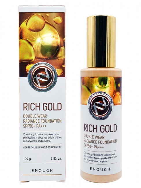 Enough Rich Gold Double Wear Radiance Foundation SPF50+ PA+++ #13 Тональный крем, 100 г Enough Rich Gold Double Wear Radiance Foundation SPF50+ PA+++ #13 Тональный крем, 100 г