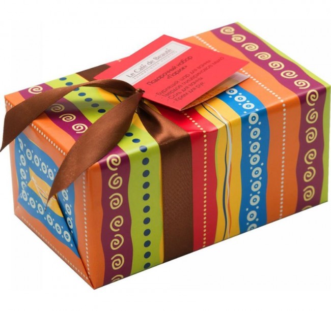 Кафе Красоты Подарочный набор "Париж", соль для ванны 200 г + глицериновое мыло 100 г + бурлящий шар 110 г + крем для рук 75 мл