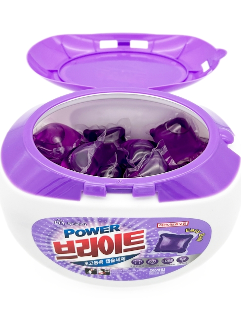 Mukunghwa Капсулы для стирки ультраконцентрат Лаванда Power Bright Ultra-Concentrated Capsules, 52 шт Mukunghwa Капсулы для стирки ультраконцентрат Лаванда Power Bright Ultra-Concentrated Capsules, 52 шт