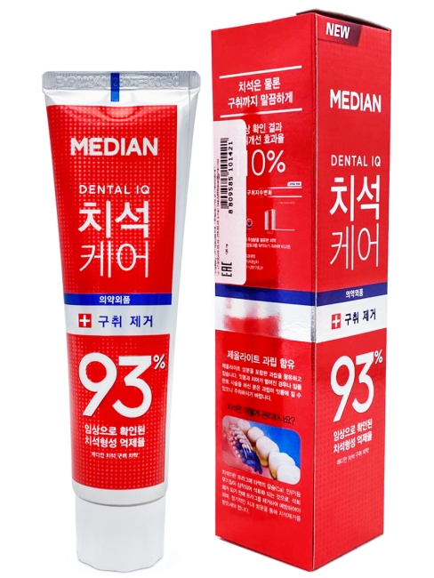 Median Зубная паста Освежающая с цеолитом Dental IQ 93% Remove Bad Breath, 120 г Median Зубная паста Освежающая с цеолитом Dental IQ 93% Remove Bad Breath, 120 г