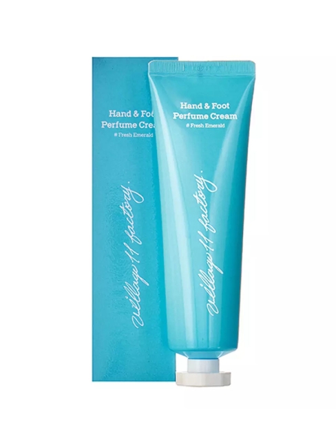 Village 11 Factory Парфюмированный крем для рук и ног свежий изумруд Perfume Hand & Foot Cream # Fresh Emerald, 100 мл Village 11 Factory Парфюмированный крем для рук и ног свежий изумруд Perfume Hand & Foot Cream # Fresh Emerald, 100 мл