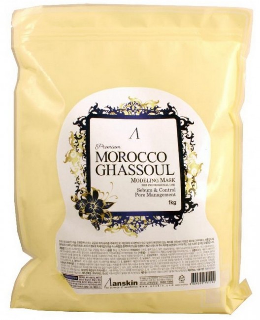 Anskin Маска альгинатная от расширенных пор Premium Morocco Ghassoul Modeling Mask, 1 кг