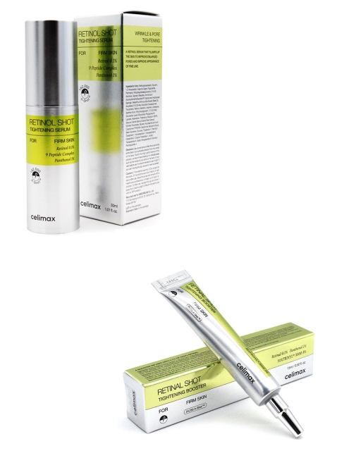 Celimax Набор уходовой косметики для лица с ретинолом и микроиглами Сыворотка + Бустер-крем Retinol Shot, 30 мл + 15 мл Celimax Набор уходовой косметики для лица с ретинолом и микроиглами Сыворотка + Бустер-крем Retinol Shot, 30 мл + 15 мл