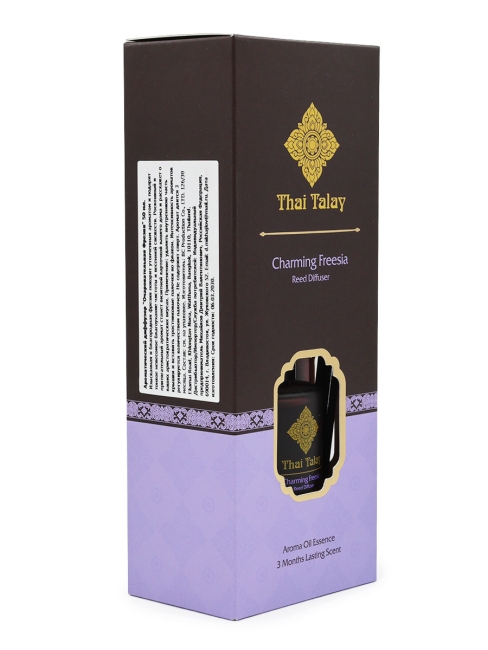 Thai Talay Аромадиффузор с палочками Очаровательная фрезия Aroma Oil Essense Reed Diffuser Charming Freesia, 50 мл