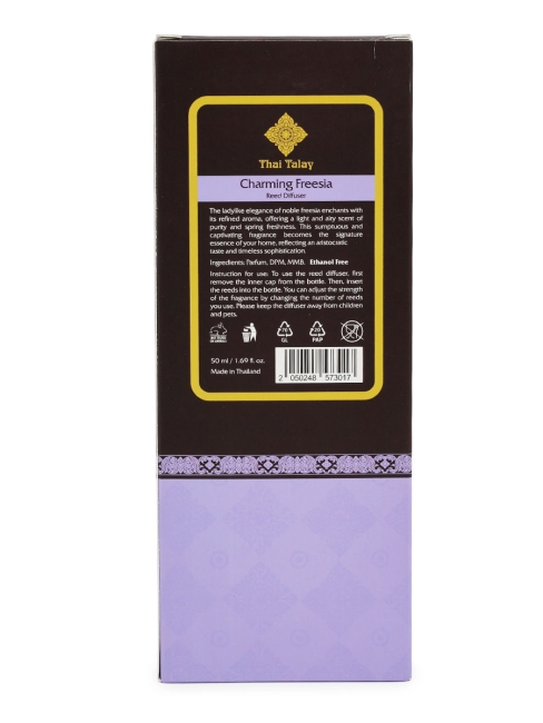 Thai Talay Аромадиффузор с палочками Очаровательная фрезия Aroma Oil Essense Reed Diffuser Charming Freesia, 50 мл
