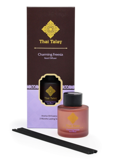 Thai Talay Аромадиффузор с палочками Очаровательная фрезия Aroma Oil Essense Reed Diffuser Charming Freesia, 50 мл
