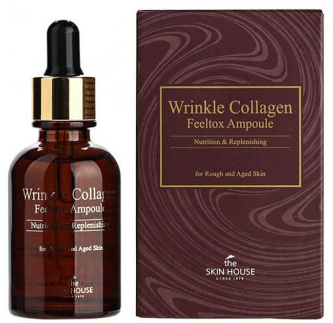 The Skin House Wrinkle Collagen Feeltox Ampoule Сыворотка ампульная с коллагеном, 30 мл
