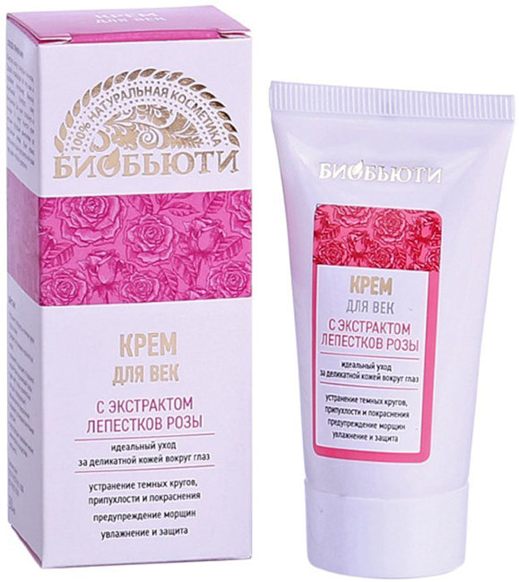 БиоБьюти Крем для век с экстрактом лепестков розы, 30 мл БиоБьюти Крем для век с экстрактом лепестков розы, 30 мл