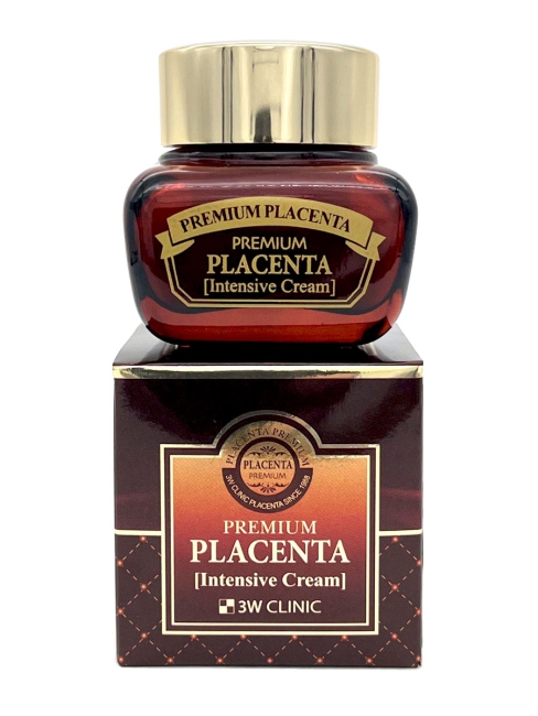 3W Clinic Крем для лица с плацентой омолаживающий Premium Placenta Intensive Cream, 50 мл
