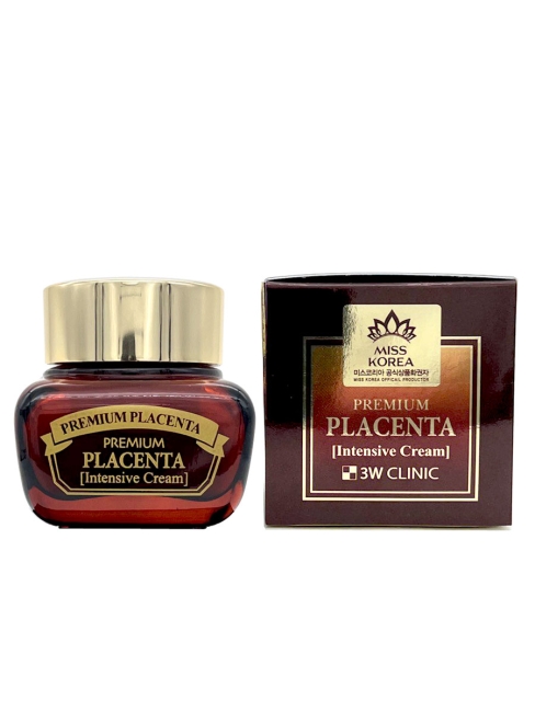 3W Clinic Крем для лица с плацентой омолаживающий Premium Placenta Intensive Cream, 50 мл