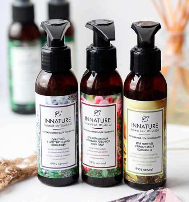 Innature Гель для умывания для сухой и чувствительной кожи, 100 мл Innature Гель для умывания для сухой и чувствительной кожи, 100 мл