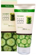 FarmStay Cucumber Pure Cleansing Foam Увлажняющая пенка для умывания с экстрактом огурца, 180 мл