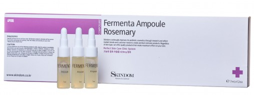 Skindom Fermenta Ampoules Rosemary Концентрат для лица с ферментами розмарина для эластичности кожи, 12 шт по 7 мл