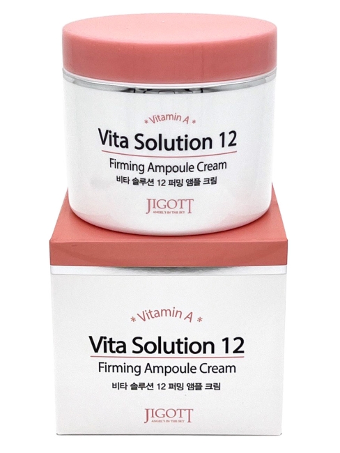 Jigott Крем для лица ампульный с витамином A Vita Solution 12 Firming Ampoule Cream, 100 мл