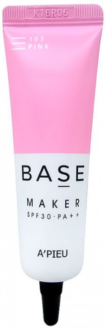 A'PIEU Base Maker Pink SPF30 PA++ База под макияж с экстрактом граната, 20 г