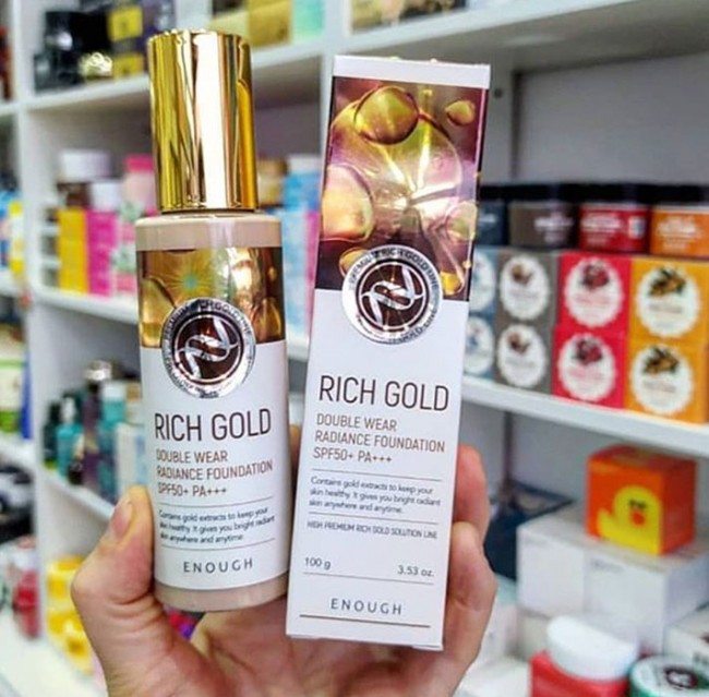 Enough Rich Gold Double Wear Radiance Foundation SPF50+ PA+++ #21 Тональный крем, 100 г Enough Rich Gold Double Wear Radiance Foundation SPF50+ PA+++ #21 Тональный крем, 100 г