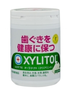 LOTTE Жевательная резинка без сахара с ксилитолом чистая мята Xylitol Oratect Bottle, 125 г