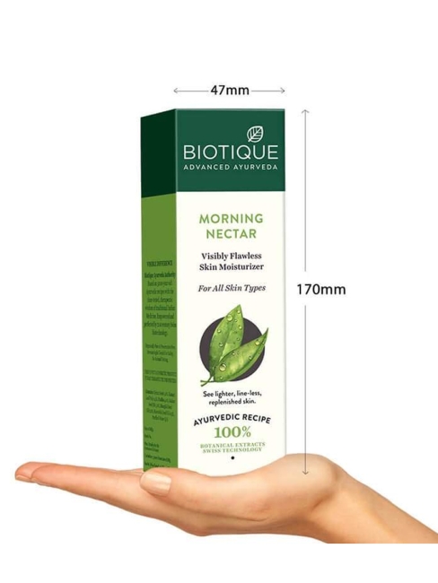 Biotique Лосьон для лица и тела увлажняющий Morning Nectar Visibly Flawless Skin Moisturizer, 120 мл Biotique Лосьон для лица и тела увлажняющий Morning Nectar Visibly Flawless Skin Moisturizer, 120 мл