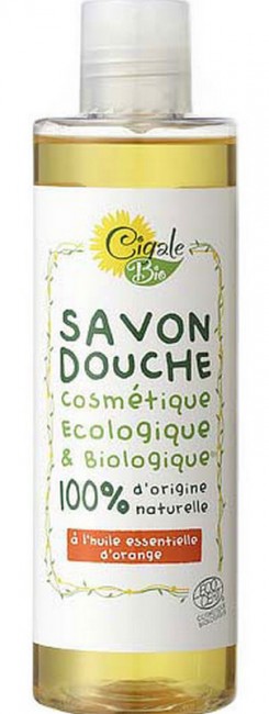Cigale Bio Мыло жидкое для душа с эфирными маслами апельсина, 250 мл