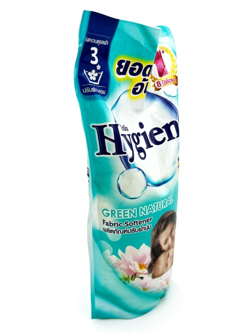 Hygiene Кондиционер концентрат для белья парфюмированный Природная зелень Softener Green Natural, 580 мл Hygiene Кондиционер концентрат для белья парфюмированный Природная зелень Softener Green Natural, 580 мл