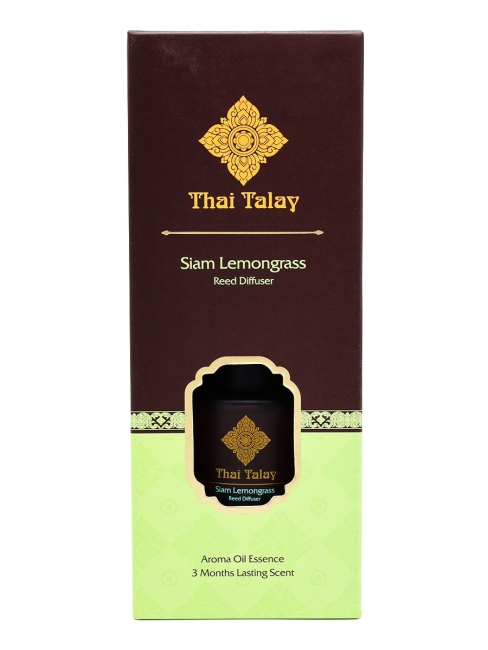 Thai Talay Аромадиффузор с палочками Сиамский лемонграсс Aroma Oil Essense Reed Diffuser Siam Lemongrass, 50 мл Thai Talay Аромадиффузор с палочками Сиамский лемонграсс Aroma Oil Essense Reed Diffuser Siam Lemongrass, 50 мл