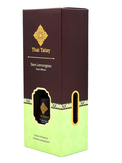 Thai Talay Аромадиффузор с палочками Сиамский лемонграсс Aroma Oil Essense Reed Diffuser Siam Lemongrass, 50 мл Thai Talay Аромадиффузор с палочками Сиамский лемонграсс Aroma Oil Essense Reed Diffuser Siam Lemongrass, 50 мл