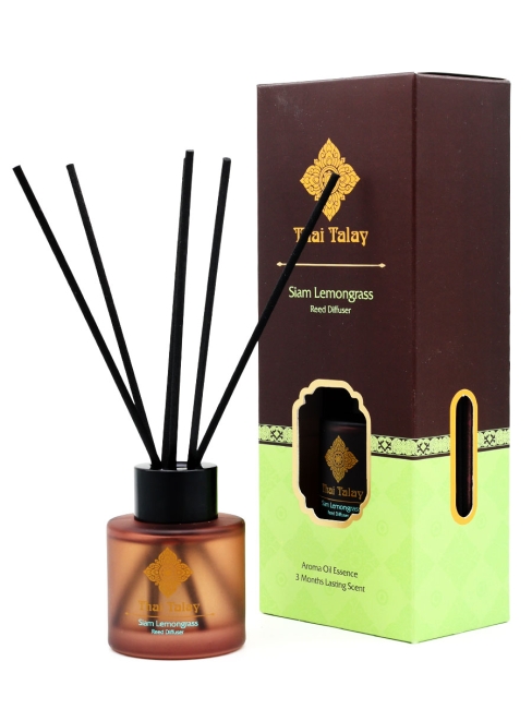 Thai Talay Аромадиффузор с палочками Сиамский лемонграсс Aroma Oil Essense Reed Diffuser Siam Lemongrass, 50 мл Thai Talay Аромадиффузор с палочками Сиамский лемонграсс Aroma Oil Essense Reed Diffuser Siam Lemongrass, 50 мл