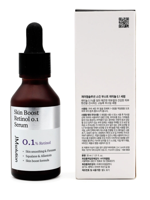 JMsolution Сыворотка для лица с ретинолом для выравнивания тона кожи Skin Boost Rietinol 0.1 Serum 1.0, 30 мл JMsolution Сыворотка для лица с ретинолом для выравнивания тона кожи Skin Boost Rietinol 0.1 Serum 1.0, 30 мл
