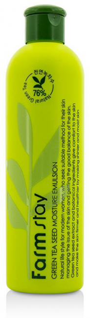FarmStay Green Tea Seed Moisture Emulsion Увлажняющая эмульсия с семенами зеленого чая, 300 мл FarmStay Green Tea Seed Moisture Emulsion Увлажняющая эмульсия с семенами зеленого чая, 300 мл
