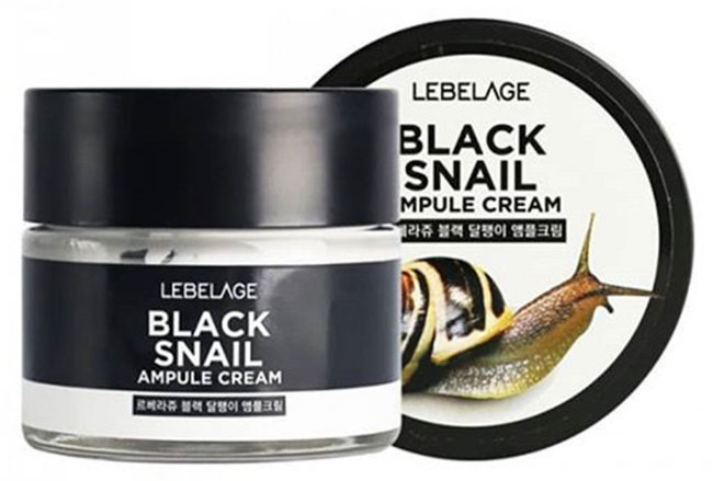 Lebelage Black Snail Ampule Cream Ампульный крем с муцином чёрной улитки, 70 мл Lebelage Black Snail Ampule Cream Ампульный крем с муцином чёрной улитки, 70 мл