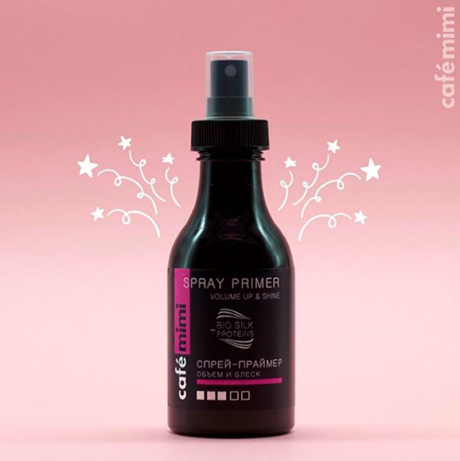 Кафе красоты Le Cafe Mimi Спрей-праймер для волос "Объем и Блеск", 150 мл