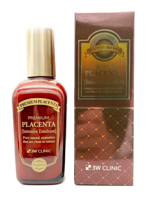 3W Clinic Омолаживающая эмульсия с экстрактом плаценты Premium Placenta Intensive Emulsion, 145 мл